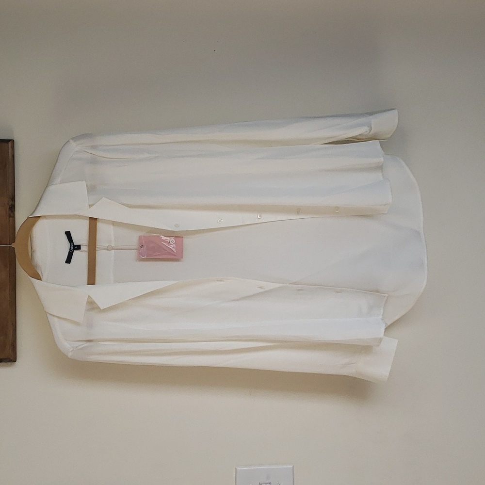 Washable Stretch Silk Notch Collar Blouse